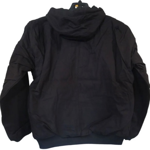 NEW WITH TAGS Berne HJ51 Black Heritage Duck Hooded Active Jacket - Picture 2 of 2